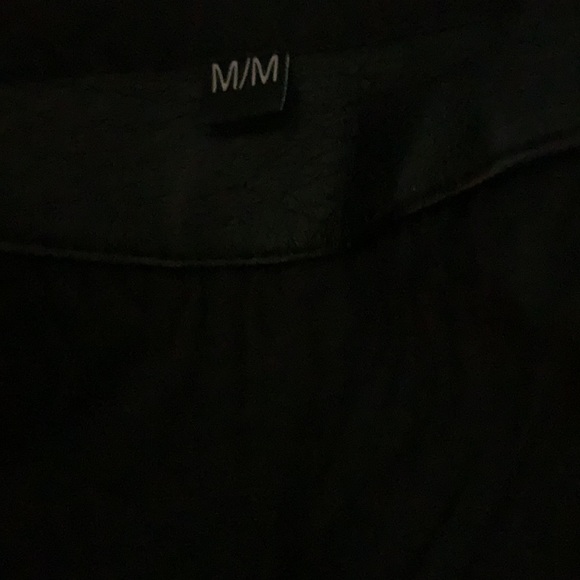 Black faux leather biker style jacket for women size M - Picture 11 of 11